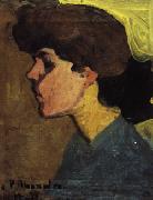 Amedeo Modigliani Head of a Woman in Profile oil on canvas